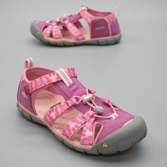 Keen Girls 5 Big Kids Seacamp II Pink Outdoor Hiking Sport Shoes Sandals 1025151 - Picture 1 of 12